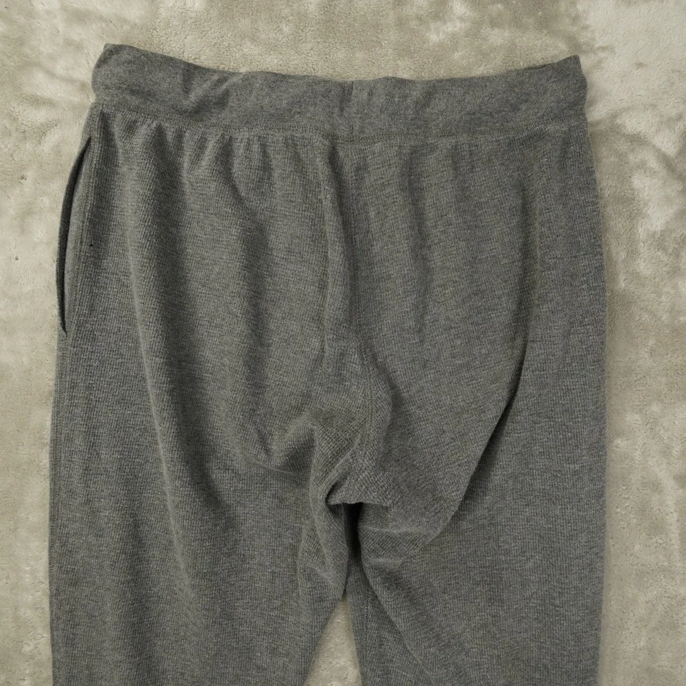 Polo Ralph Lauren Sleepwear Men's Large Gray Waffle Knit Thermal Joggers Pants